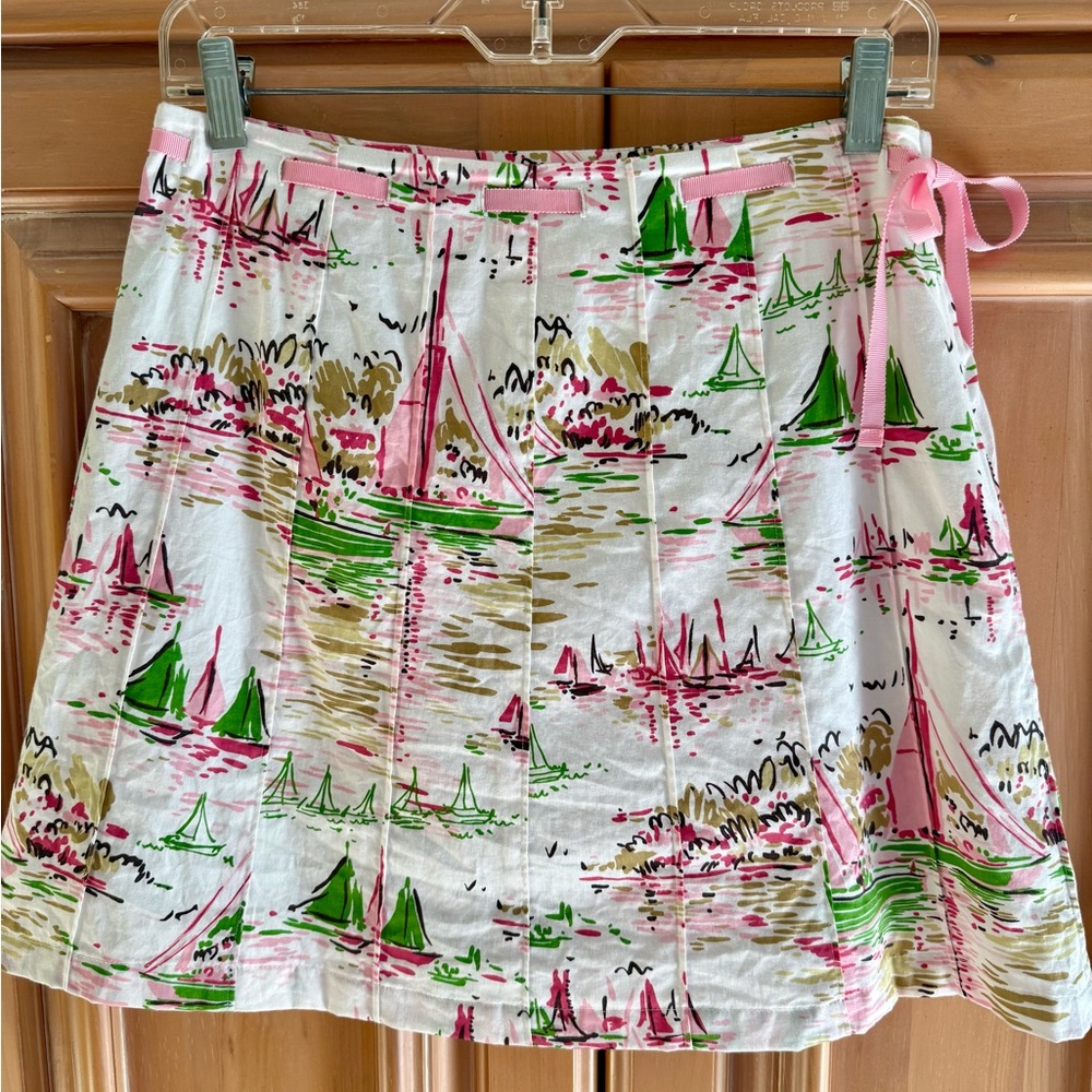 J. Crew Regatta Print Mini Skirt